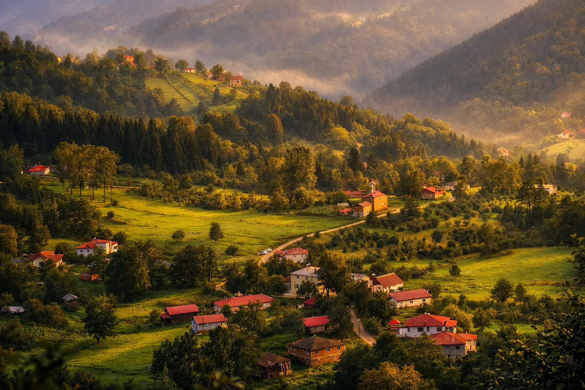 Çayıriçi köyünde gündoğumu
